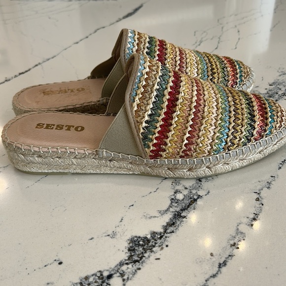 Sesto NWT Backless Fabric Rattan Mules in Assorted Colors from Spain sz.8 NWOT - Picture 6 of 12